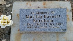 Matilda <I>Barnett</I> Burnham 