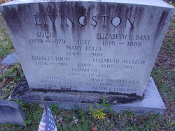 Elizabeth Marion Porcher <I>Allston</I> Livingston 
