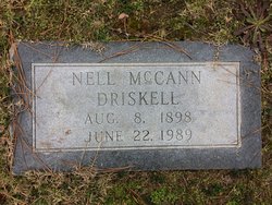 Nell <I>McCann</I> Driskell 