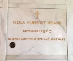 Viola M <I>Albright</I> Niland 