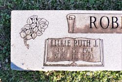 Lillie Ruth “Ruth” <I>James</I> Robinson 