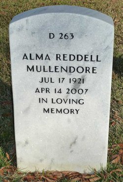 Alma Pearl <I>Reddell</I> Mullendore 
