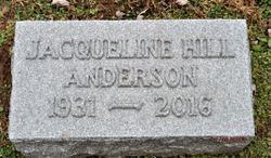 Jacqueline <I>Hill</I> Anderson 