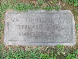 Walter Leslie Avis 