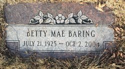 Betty Mae <I>Smith</I> Baring 