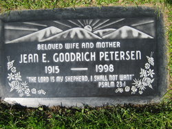 Jean Ethel <I>Goodrich</I> Petersen 