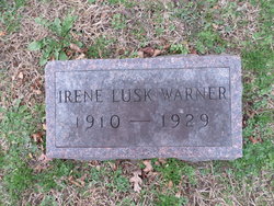Irene <I>Lusk</I> Warner 
