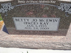 Betty Jo/PACE <I>McEwin</I> Kay 