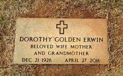 Dorothy Ruth “Dot” <I>Golden</I> Erwin 