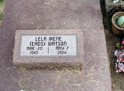 Lela Irene <I>Eads</I> Vance Watson 