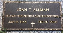 Joan Theresa <I>Marks</I> Allman 