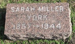 Sarah Ann <I>Miller</I> York 