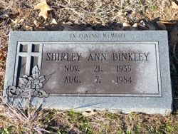 Shirley Ann <I>Jarman</I> Binkley 