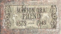 Marion Ora Phend 