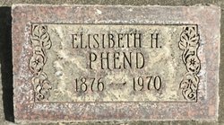 Elisibeth J. “Lizzie” <I>Hofer</I> Phend 
