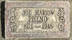Joseph Marion “Joe” Phend 