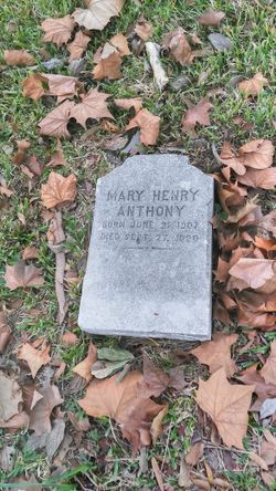 Mary Henry Anthony 