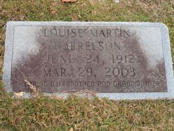 Louise <I>Martin</I> Harrelson 
