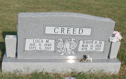 Lola Mae <I>Underwood</I> Creed 