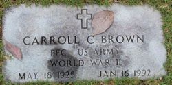 PFC Carroll C Brown 