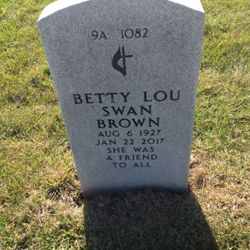 Betty Lou <I>Swan</I> Brown 