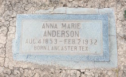 Anna Marie <I>Attebery</I> Anderson 