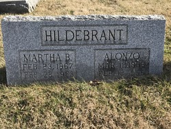 Martha Ann “Mattie” <I>Bernard</I> Hildebrant 