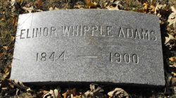 Elinor “Minnie” <I>Whipple</I> Adams 