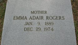 Emma Elizabeth <I>Adair</I> Rogers 