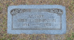 Sibbie <I>Carstens</I> Thornton 