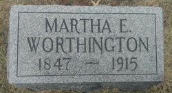 Martha Ellen <I>King</I> Worthington 