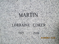 Lorraine <I>Coker</I> Martin 