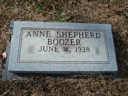 Anne <I>Shepherd</I> Boozer 