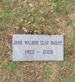 Jane Walker <I>Clay</I> Bailey 