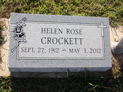 Helen Rose <I>Vance</I> Crockett 