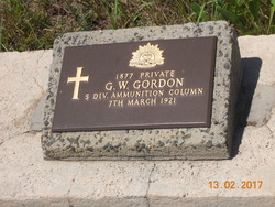 Private George William Gordon 