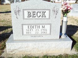 Edith Marie <I>Daubenspeck</I> Beck 