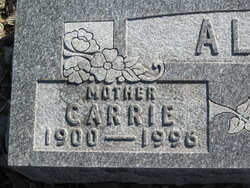 Carrie <I>Dickinson</I> Allen 