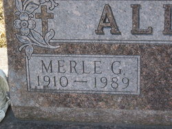 Merle Geraldine <I>Haswell</I> Allen 