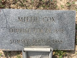 Mittie <I>Mitchell</I> Cox 