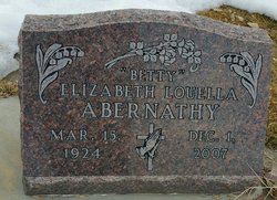 Elizabeth Louella “Betty Lou” Abernathy 