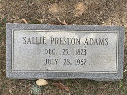 Sallie Preston Adams 