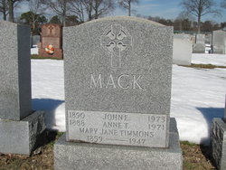 Mary Jane <I>Ford</I> Timmins 