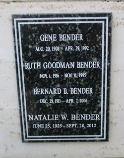 Natalie <I>Walter</I> Bender 