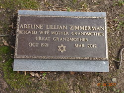 Adeline Lillian <I>Freiman</I> Zimmerman 