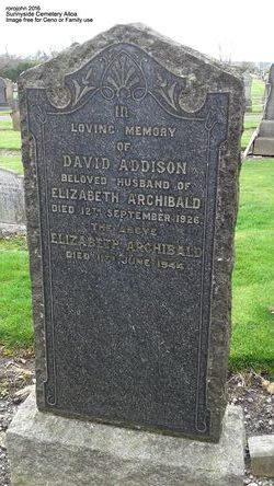Elizabeth <I>Archibald</I> Addison 