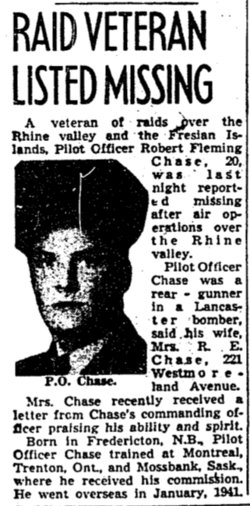 Pilot Officer Robert Fleming Chase 