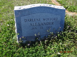 Darlene <I>Wofford</I> Alexander 
