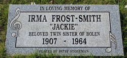 Irma Lee “Jackie” <I>Frost</I> Smith 