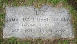 Irma Jean <I>Davis</I> Coker 